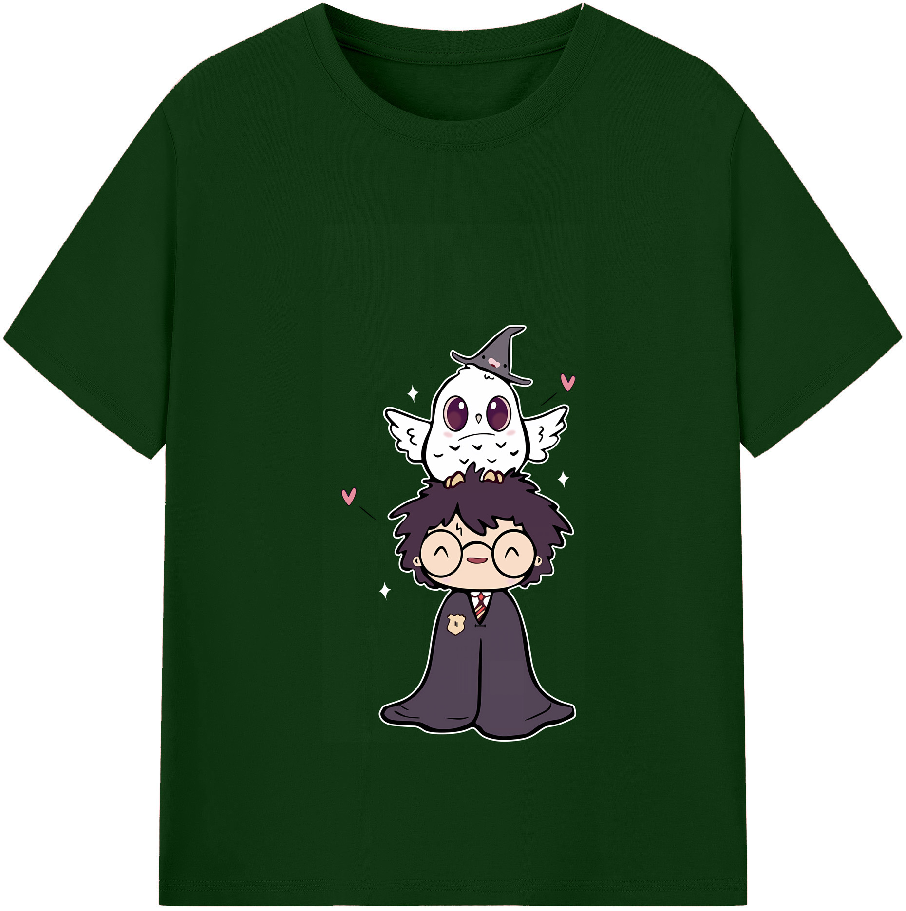 （画像用） Harry Potter ハリー・ポッターシリーズ 綿100％半袖Tシャツ（フロントプリント）
